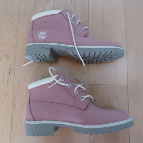 Timberland Boots - Pink and White - Size 7M - Picture 4 of 5